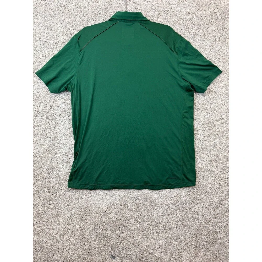 Adidas USF South Florida Bulls Polo Shirt Men's XL Green NCAA Golf Performance